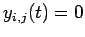 $y_{i,j}(t)=0$